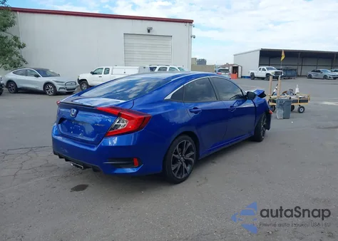 2020 Honda Civic Sport z USA, uszkodzony, nr VIN 2HGFC2F8XLH547255